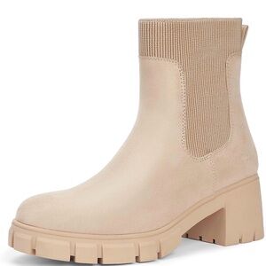 Elegant Beige Ankle Boots for Women